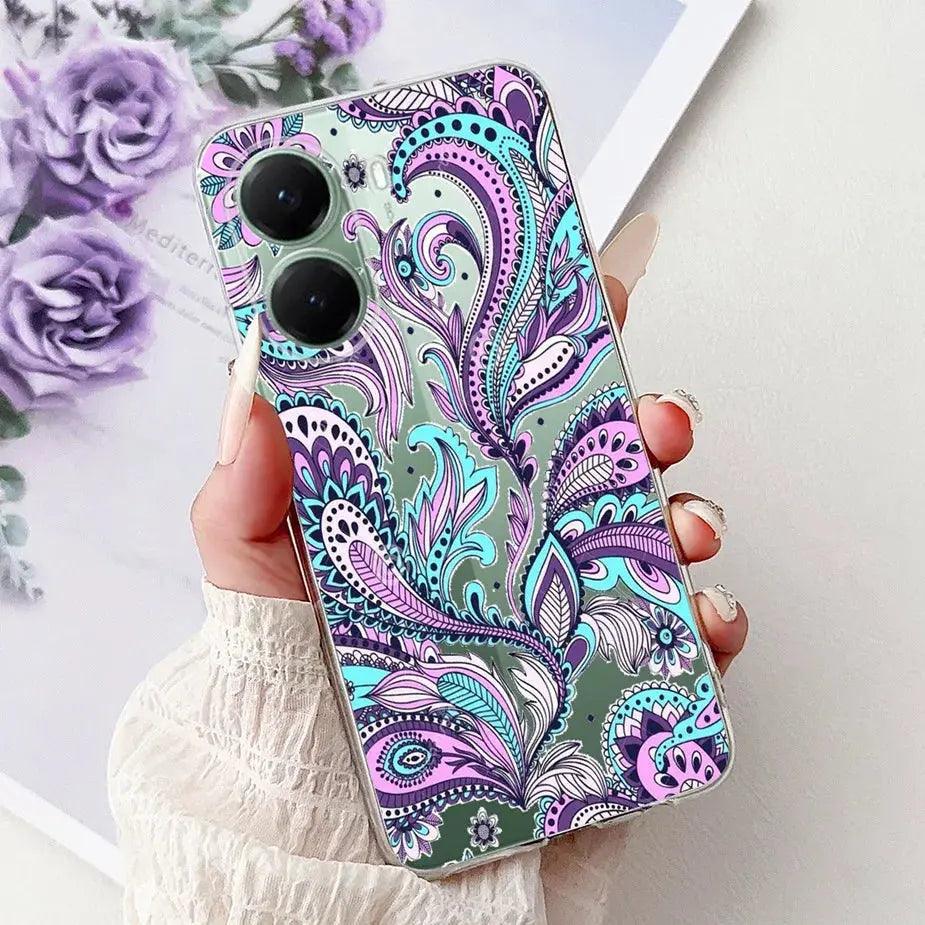 For Xiaomi Poco X7 Pro 5G Case Stylish Painted Cover Clear Silicone Phone Case For Xiaomi Poco X7 PocoX7 Pro X7Pro 5G Soft Shell GreatEagleInc