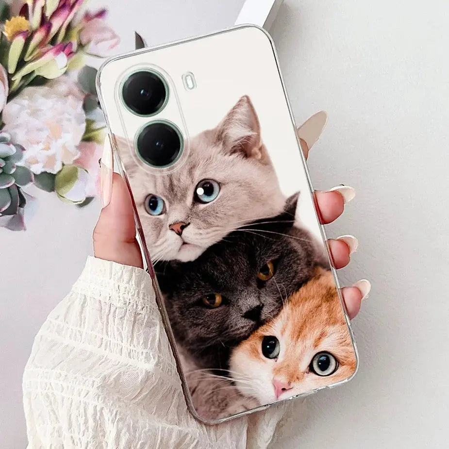 For Xiaomi Poco X7 Pro 5G Case Stylish Painted Cover Clear Silicone Phone Case For Xiaomi Poco X7 PocoX7 Pro X7Pro 5G Soft Shell GreatEagleInc
