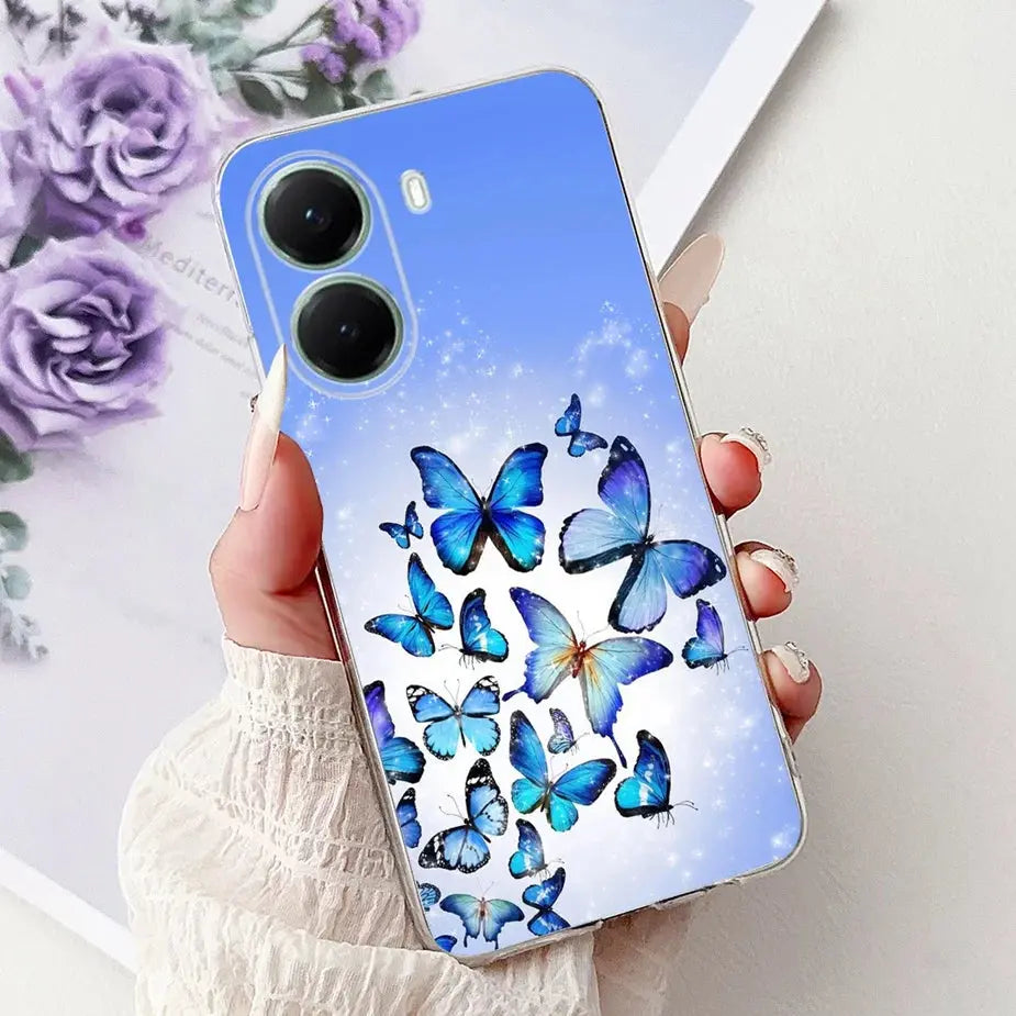 For Xiaomi Poco X7 Pro 5G Case Stylish Painted Cover Clear Silicone Phone Case For Xiaomi Poco X7 PocoX7 Pro X7Pro 5G Soft Shell GreatEagleInc