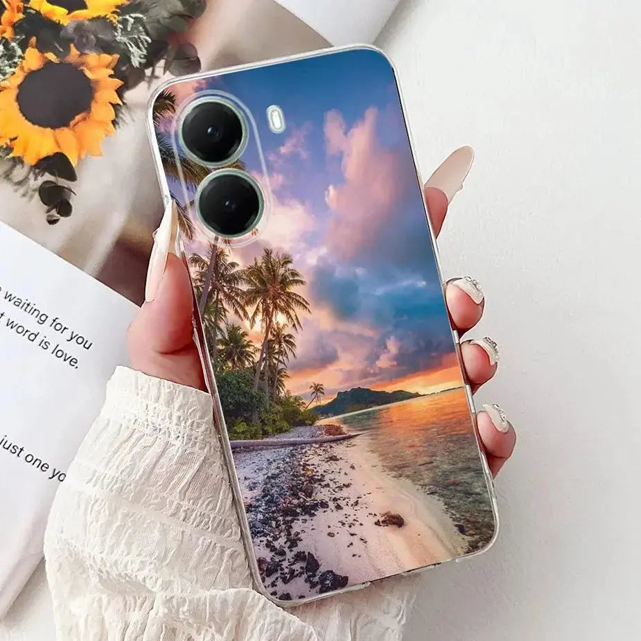 For Xiaomi Poco X7 Pro 5G Case Stylish Painted Cover Clear Silicone Phone Case For Xiaomi Poco X7 PocoX7 Pro X7Pro 5G Soft Shell GreatEagleInc
