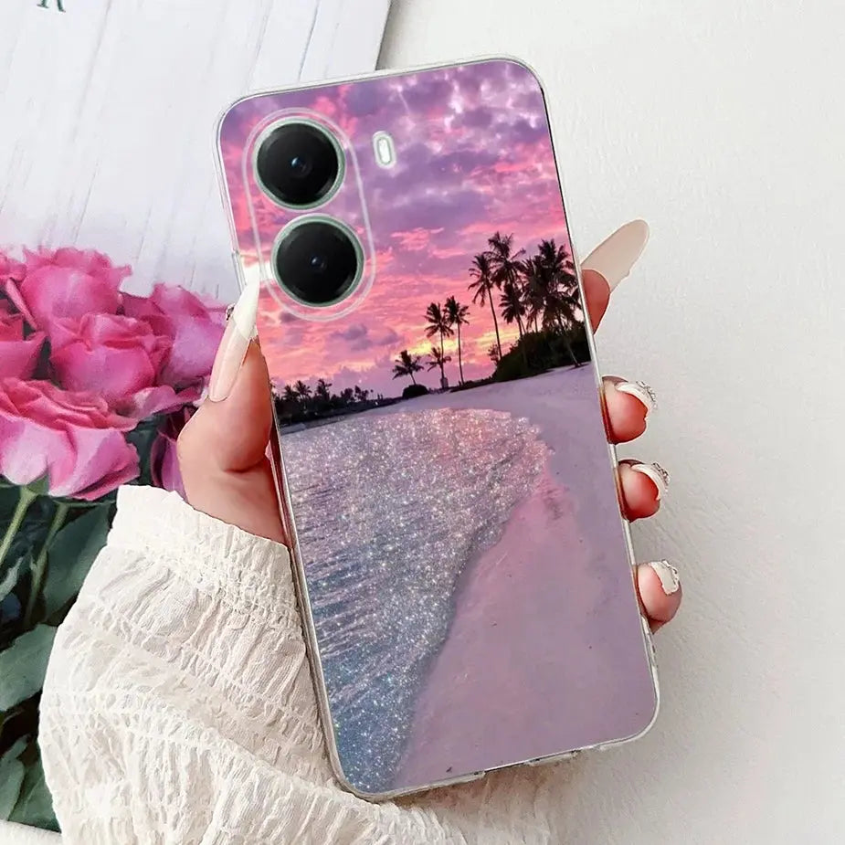 For Xiaomi Poco X7 Pro 5G Case Stylish Painted Cover Clear Silicone Phone Case For Xiaomi Poco X7 PocoX7 Pro X7Pro 5G Soft Shell GreatEagleInc