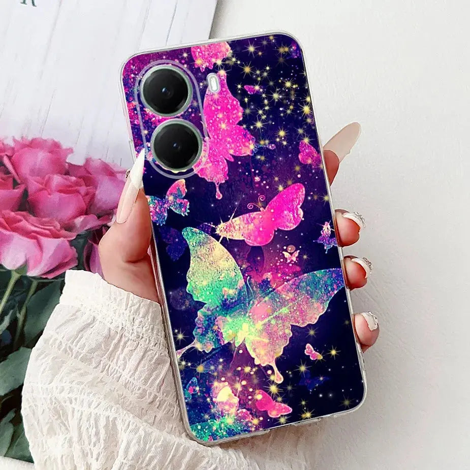 For Xiaomi Poco X7 Pro 5G Case Stylish Painted Cover Clear Silicone Phone Case For Xiaomi Poco X7 PocoX7 Pro X7Pro 5G Soft Shell GreatEagleInc