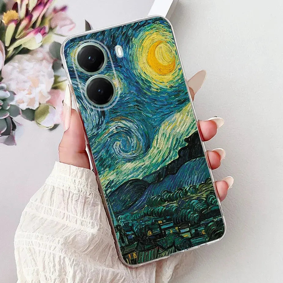 For Xiaomi Poco X7 Pro 5G Case Stylish Painted Cover Clear Silicone Phone Case For Xiaomi Poco X7 PocoX7 Pro X7Pro 5G Soft Shell GreatEagleInc