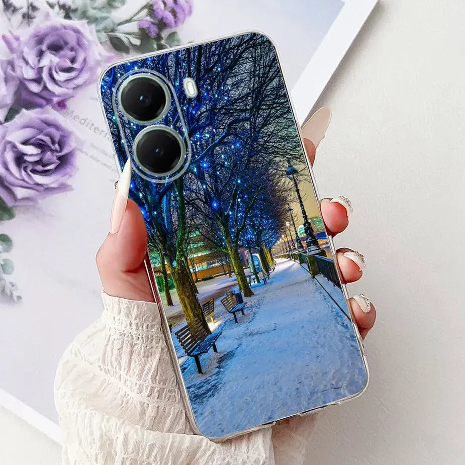 For Xiaomi Poco X7 Pro 5G Case Stylish Painted Cover Clear Silicone Phone Case For Xiaomi Poco X7 PocoX7 Pro X7Pro 5G Soft Shell GreatEagleInc