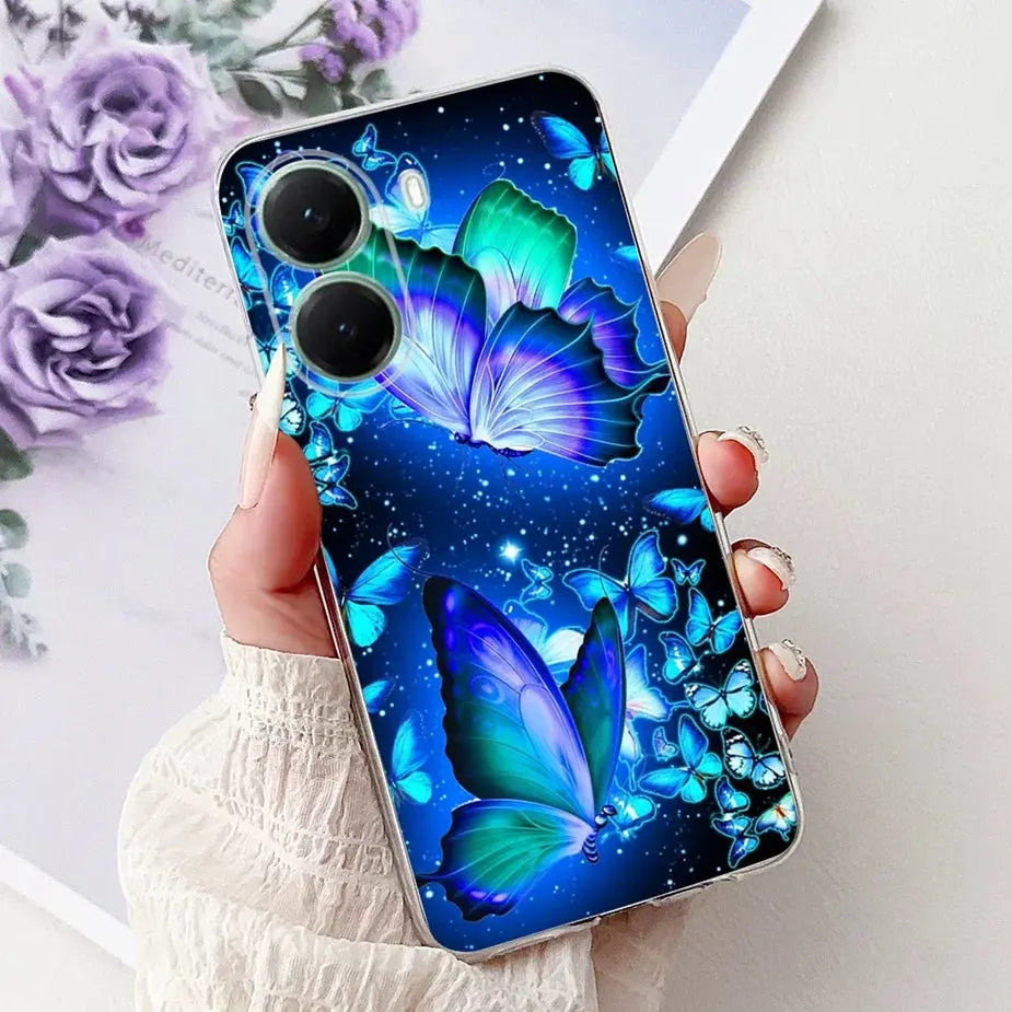 For Xiaomi Poco X7 Pro 5G Case Stylish Painted Cover Clear Silicone Phone Case For Xiaomi Poco X7 PocoX7 Pro X7Pro 5G Soft Shell GreatEagleInc