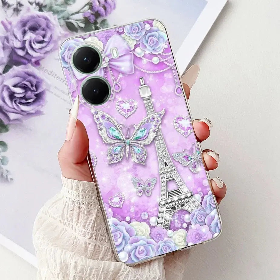 For Xiaomi Poco X7 Pro 5G Case Stylish Painted Cover Clear Silicone Phone Case For Xiaomi Poco X7 PocoX7 Pro X7Pro 5G Soft Shell GreatEagleInc