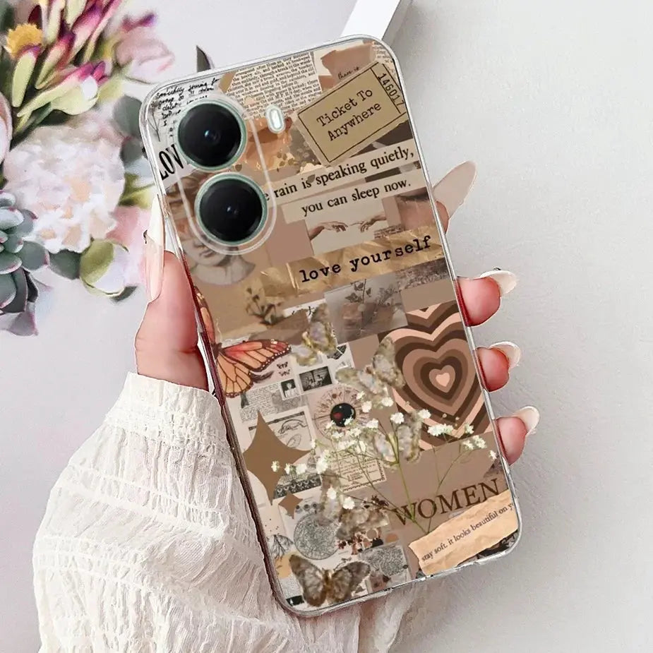 For Xiaomi Poco X7 Pro 5G Case Stylish Painted Cover Clear Silicone Phone Case For Xiaomi Poco X7 PocoX7 Pro X7Pro 5G Soft Shell GreatEagleInc