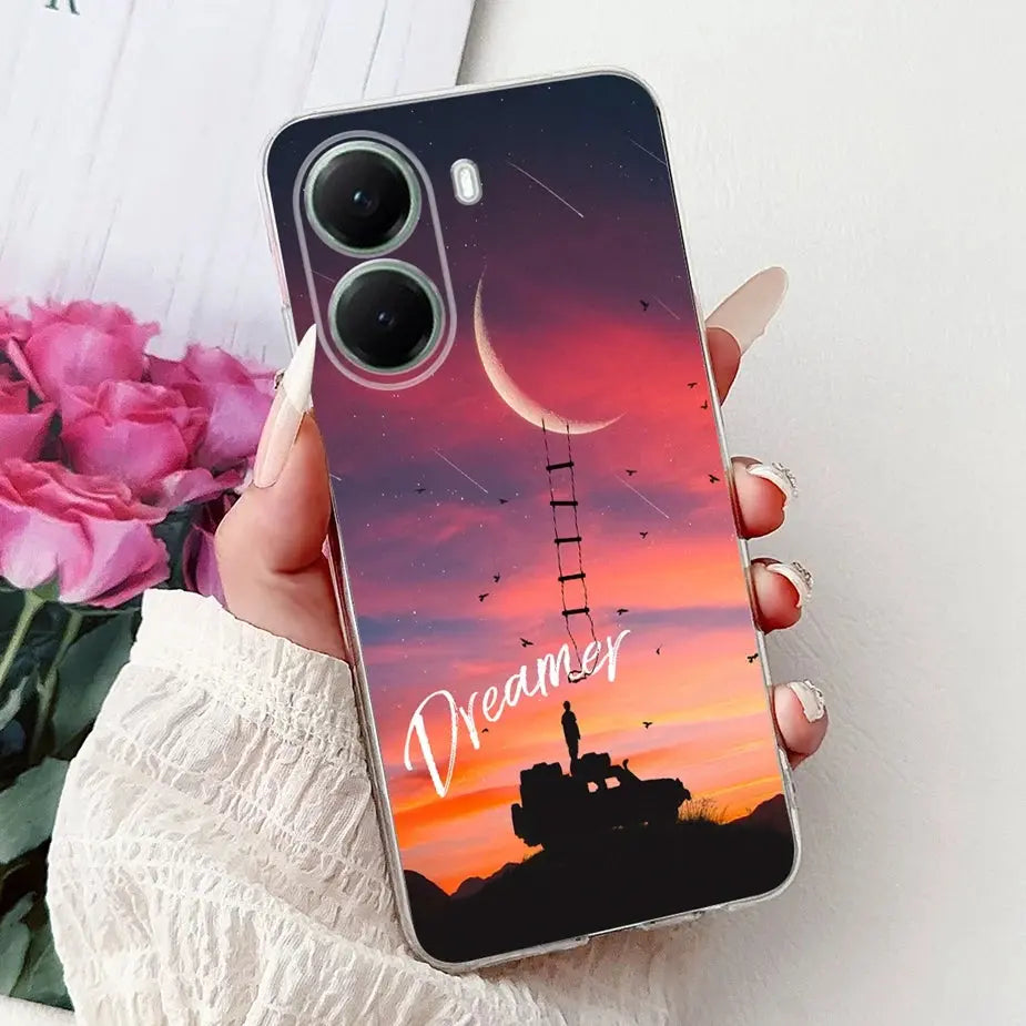 For Xiaomi Poco X7 Pro 5G Case Stylish Painted Cover Clear Silicone Phone Case For Xiaomi Poco X7 PocoX7 Pro X7Pro 5G Soft Shell GreatEagleInc