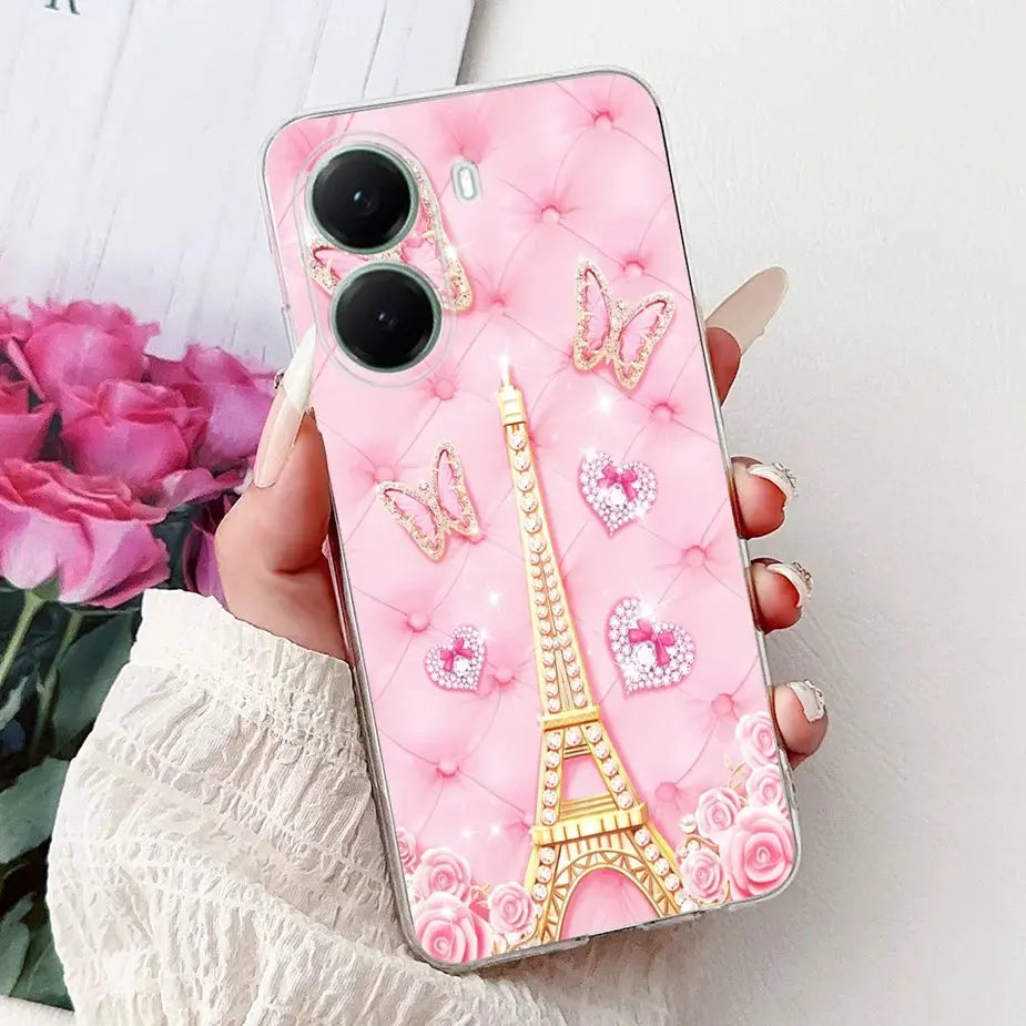 For Xiaomi Poco X7 Pro 5G Case Stylish Painted Cover Clear Silicone Phone Case For Xiaomi Poco X7 PocoX7 Pro X7Pro 5G Soft Shell GreatEagleInc