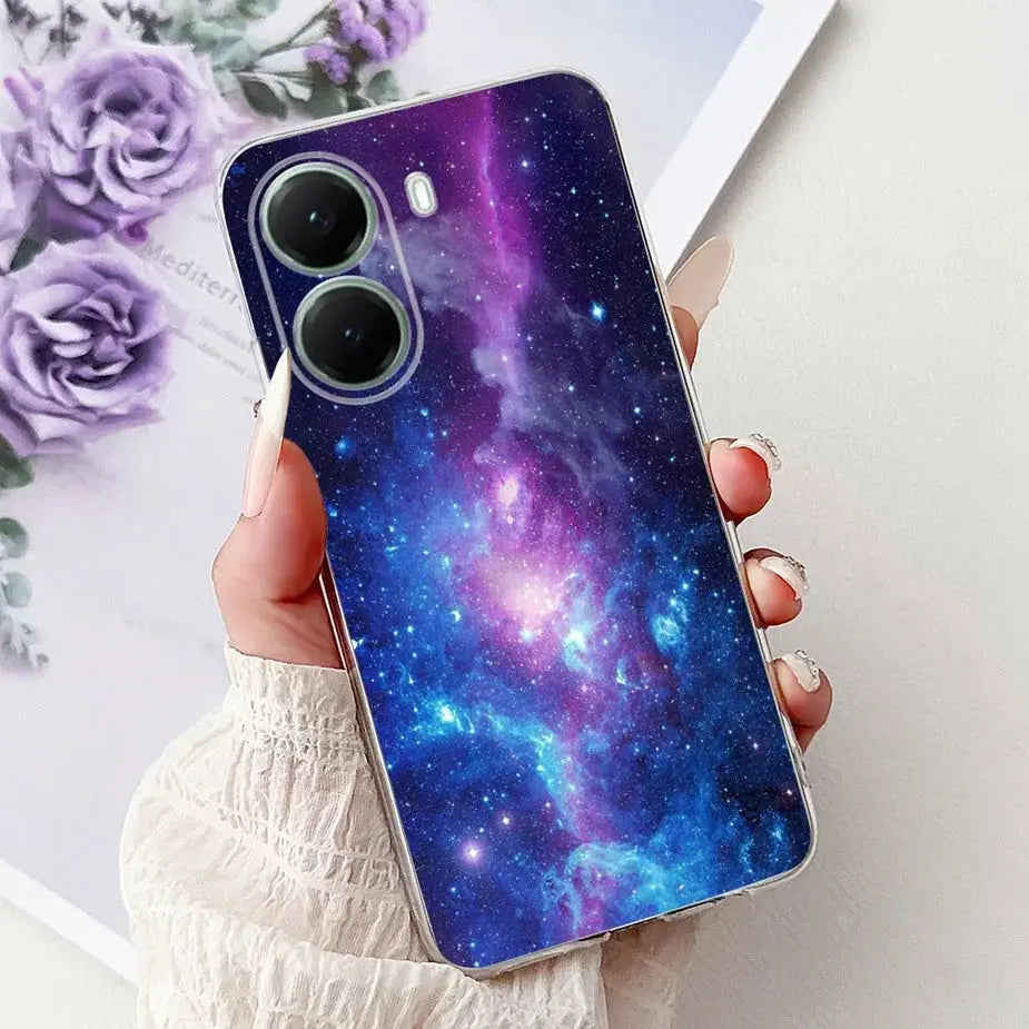 For Xiaomi Poco X7 Pro 5G Case Stylish Painted Cover Clear Silicone Phone Case For Xiaomi Poco X7 PocoX7 Pro X7Pro 5G Soft Shell GreatEagleInc