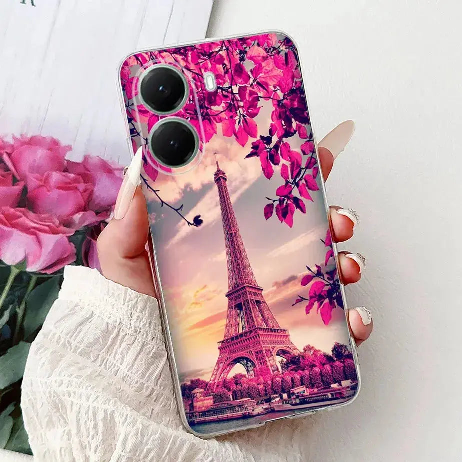 For Xiaomi Poco X7 Pro 5G Case Stylish Painted Cover Clear Silicone Phone Case For Xiaomi Poco X7 PocoX7 Pro X7Pro 5G Soft Shell GreatEagleInc