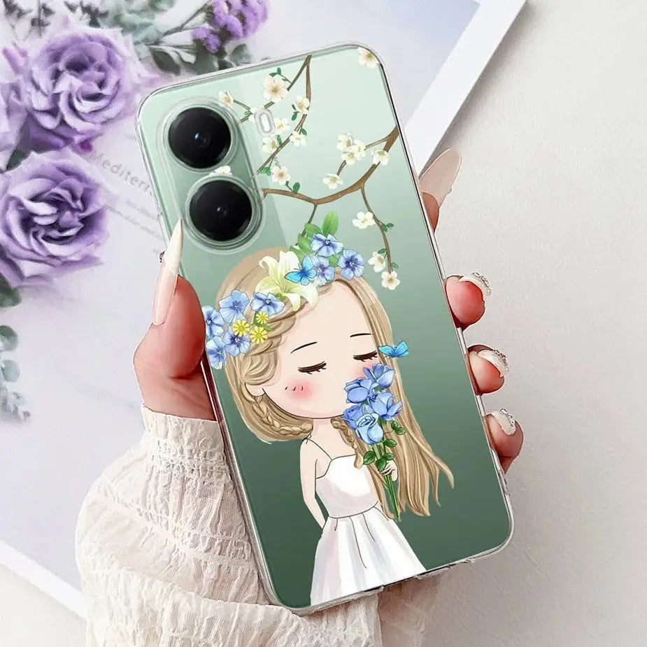 For Xiaomi Poco X7 Pro 5G Case Stylish Painted Cover Clear Silicone Phone Case For Xiaomi Poco X7 PocoX7 Pro X7Pro 5G Soft Shell GreatEagleInc