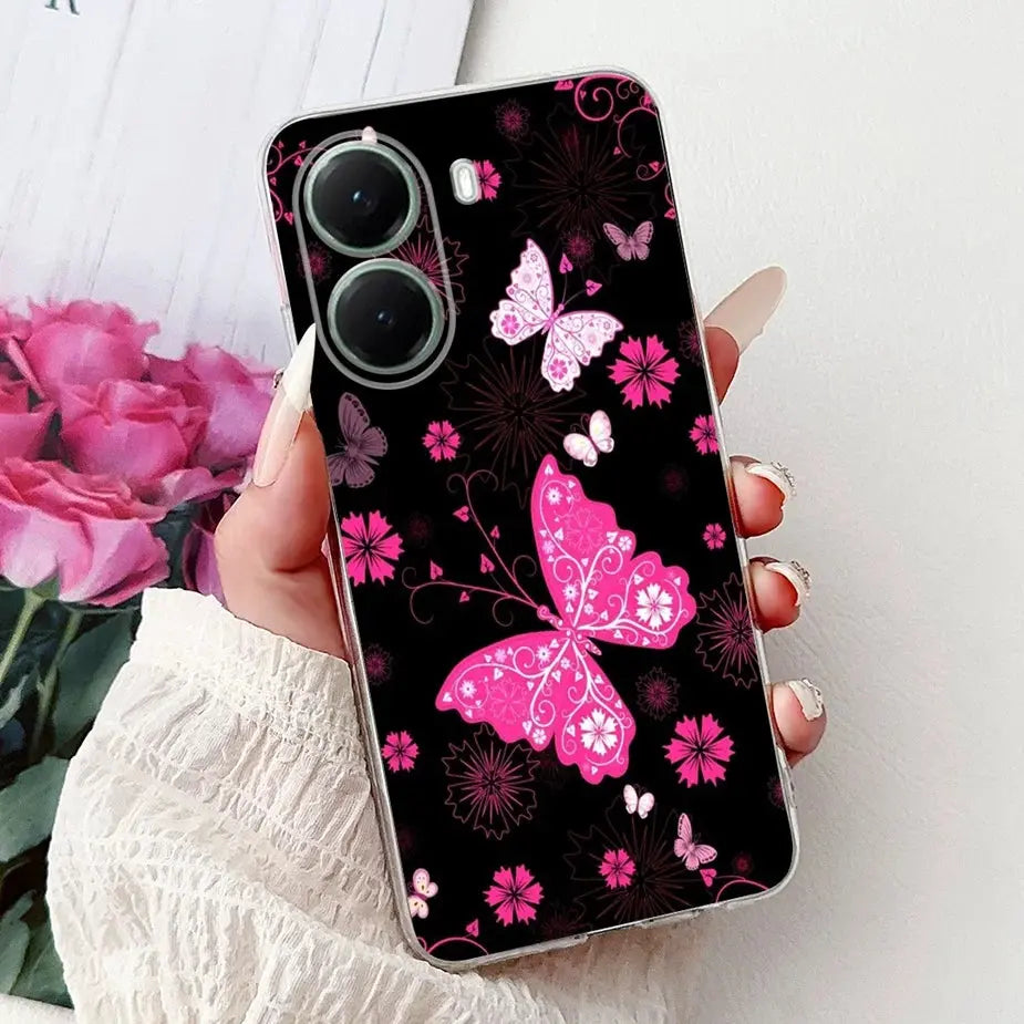 For Xiaomi Poco X7 Pro 5G Case Stylish Painted Cover Clear Silicone Phone Case For Xiaomi Poco X7 PocoX7 Pro X7Pro 5G Soft Shell GreatEagleInc