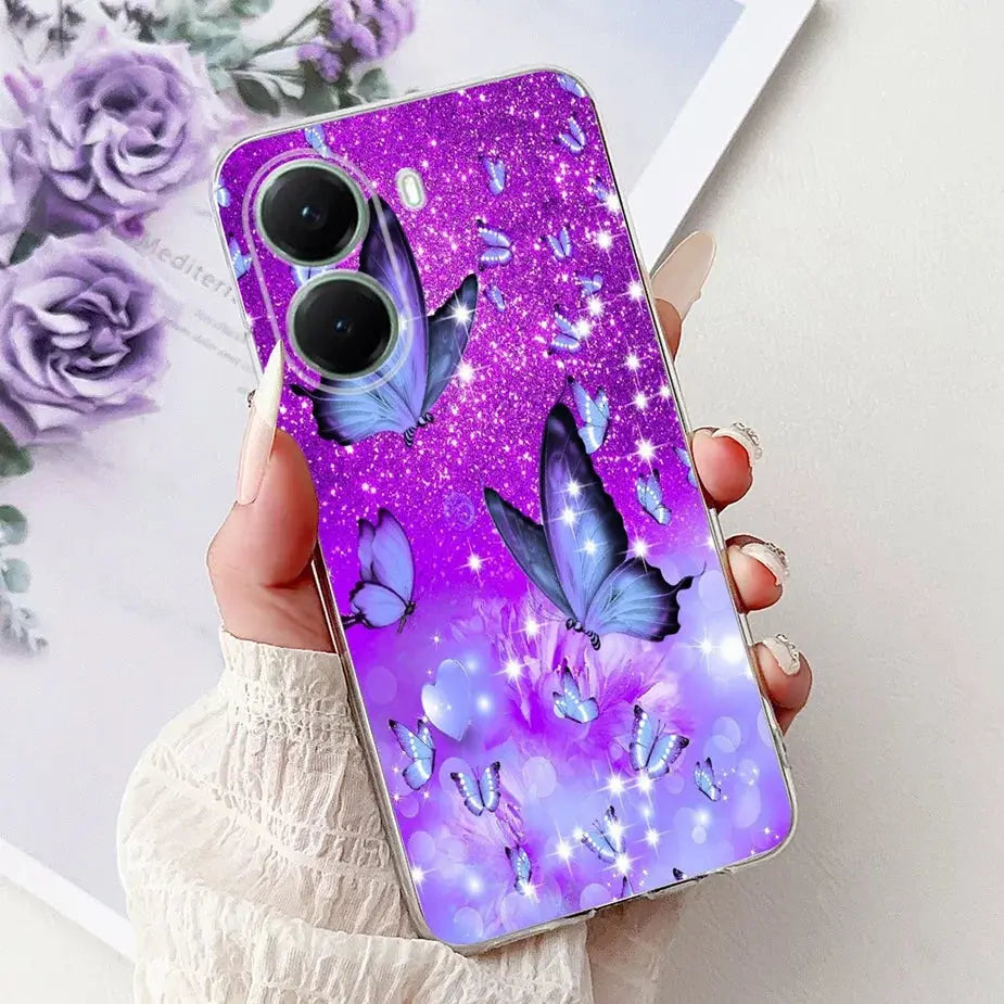 For Xiaomi Poco X7 Pro 5G Case Stylish Painted Cover Clear Silicone Phone Case For Xiaomi Poco X7 PocoX7 Pro X7Pro 5G Soft Shell GreatEagleInc