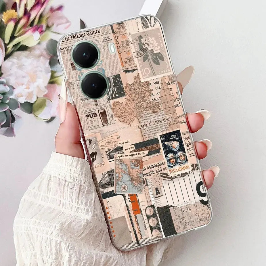 For Xiaomi Poco X7 Pro 5G Case Stylish Painted Cover Clear Silicone Phone Case For Xiaomi Poco X7 PocoX7 Pro X7Pro 5G Soft Shell GreatEagleInc
