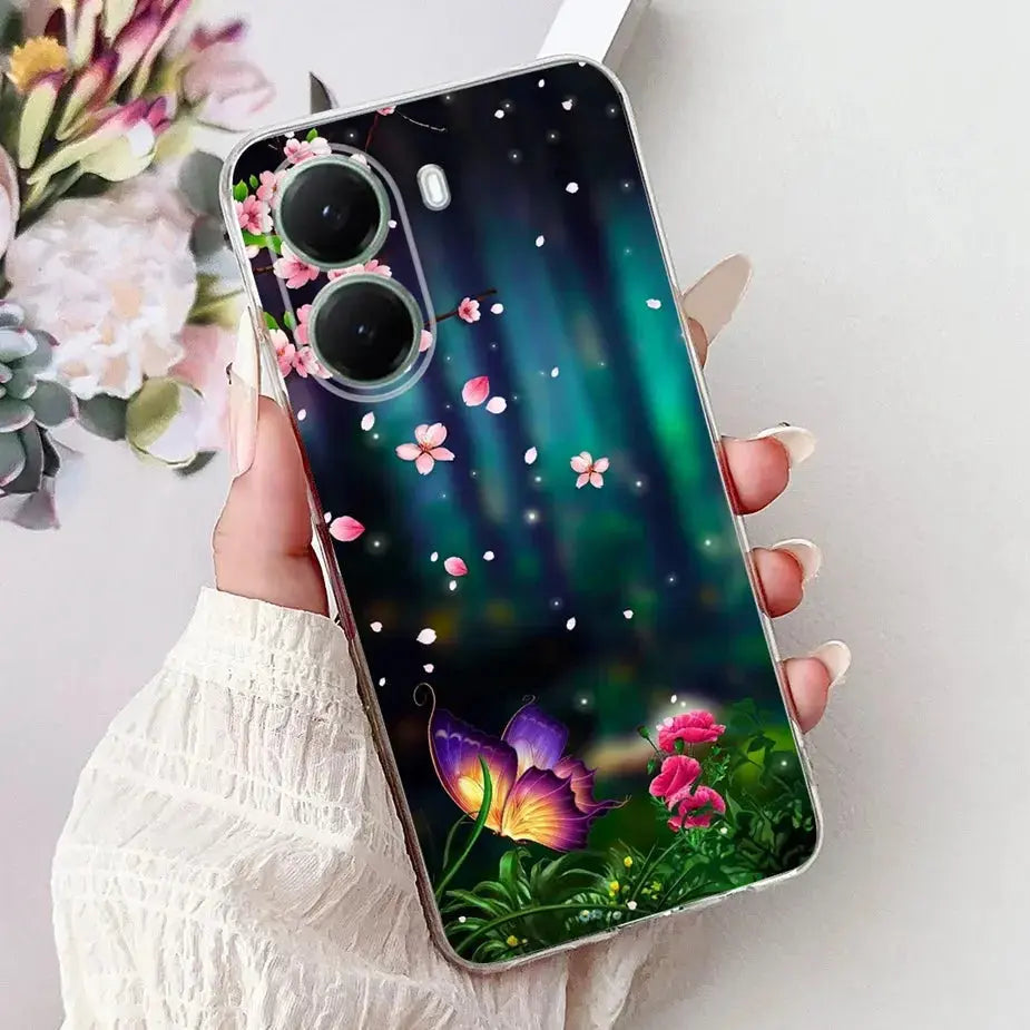 For Xiaomi Poco X7 Pro 5G Case Stylish Painted Cover Clear Silicone Phone Case For Xiaomi Poco X7 PocoX7 Pro X7Pro 5G Soft Shell GreatEagleInc