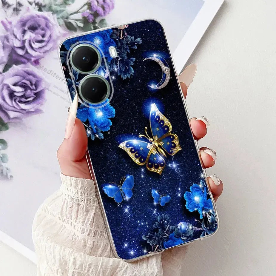For Xiaomi Poco X7 Pro 5G Case Stylish Painted Cover Clear Silicone Phone Case For Xiaomi Poco X7 PocoX7 Pro X7Pro 5G Soft Shell GreatEagleInc