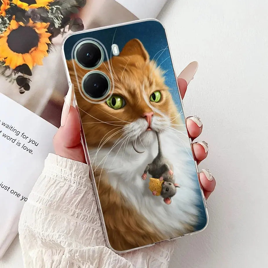 For Xiaomi Poco X7 Pro 5G Case Stylish Painted Cover Clear Silicone Phone Case For Xiaomi Poco X7 PocoX7 Pro X7Pro 5G Soft Shell GreatEagleInc