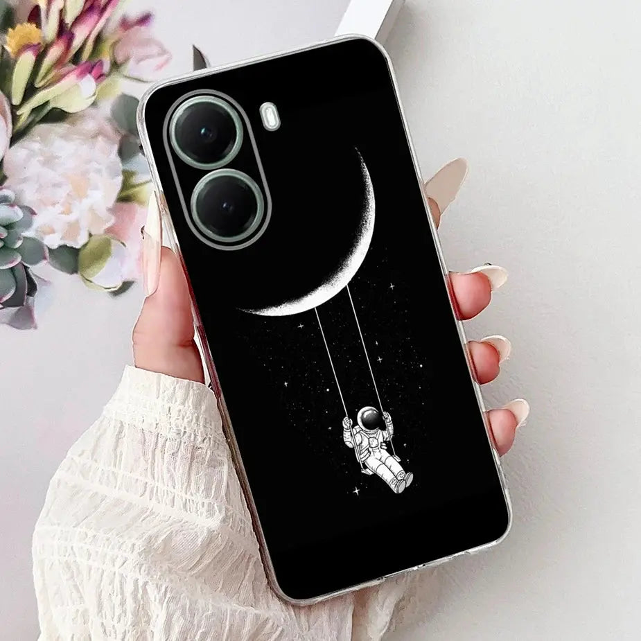 For Xiaomi Poco X7 Pro 5G Case Stylish Painted Cover Clear Silicone Phone Case For Xiaomi Poco X7 PocoX7 Pro X7Pro 5G Soft Shell GreatEagleInc