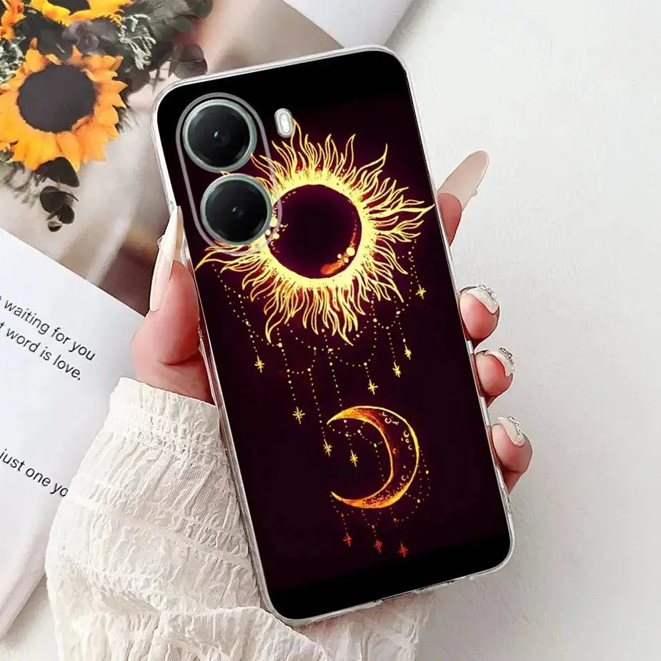 For Xiaomi Poco X7 Pro 5G Case Stylish Painted Cover Clear Silicone Phone Case For Xiaomi Poco X7 PocoX7 Pro X7Pro 5G Soft Shell GreatEagleInc