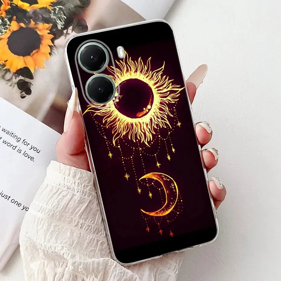 For Xiaomi Poco X7 Pro 5G Case Stylish Painted Cover Clear Silicone Phone Case For Xiaomi Poco X7 PocoX7 Pro X7Pro 5G Soft Shell GreatEagleInc