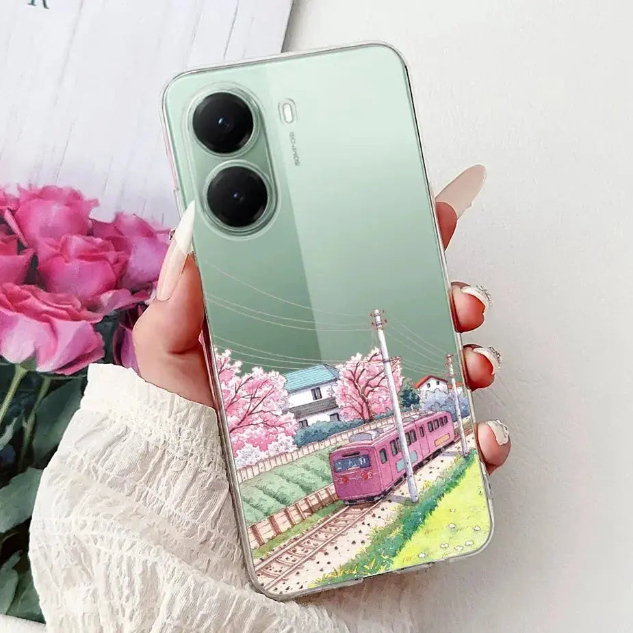For Xiaomi Poco X7 Pro 5G Case Stylish Painted Cover Clear Silicone Phone Case For Xiaomi Poco X7 PocoX7 Pro X7Pro 5G Soft Shell GreatEagleInc