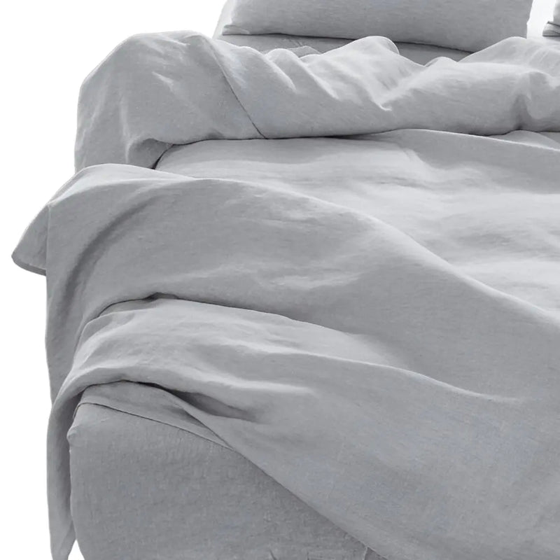 Four Piece Cloud Linen Sheet Set Homeroots Bed & Bath