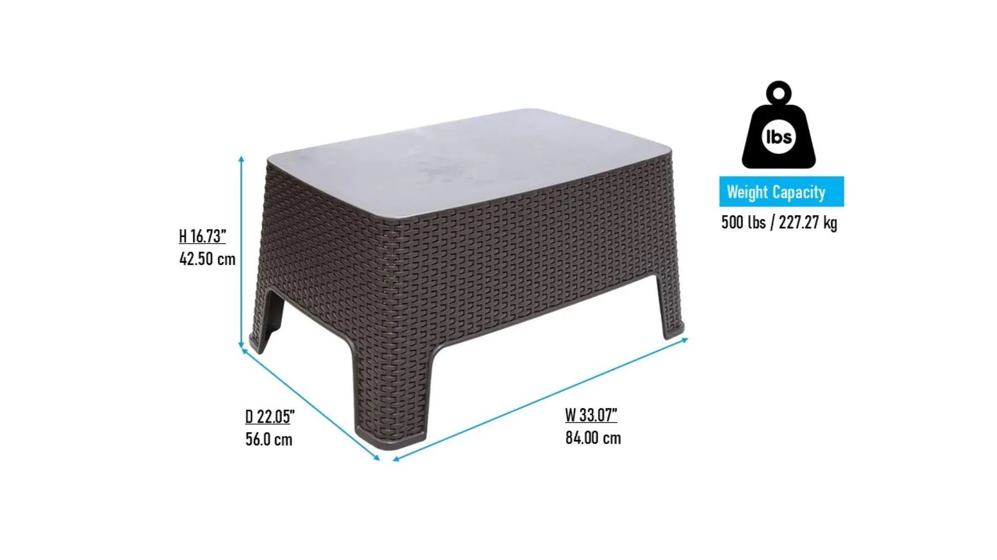 Four Piece Espresso and Beige Plastic Upholstered Cushions Outdoor Patio Set With Table Homeroots Outdoor