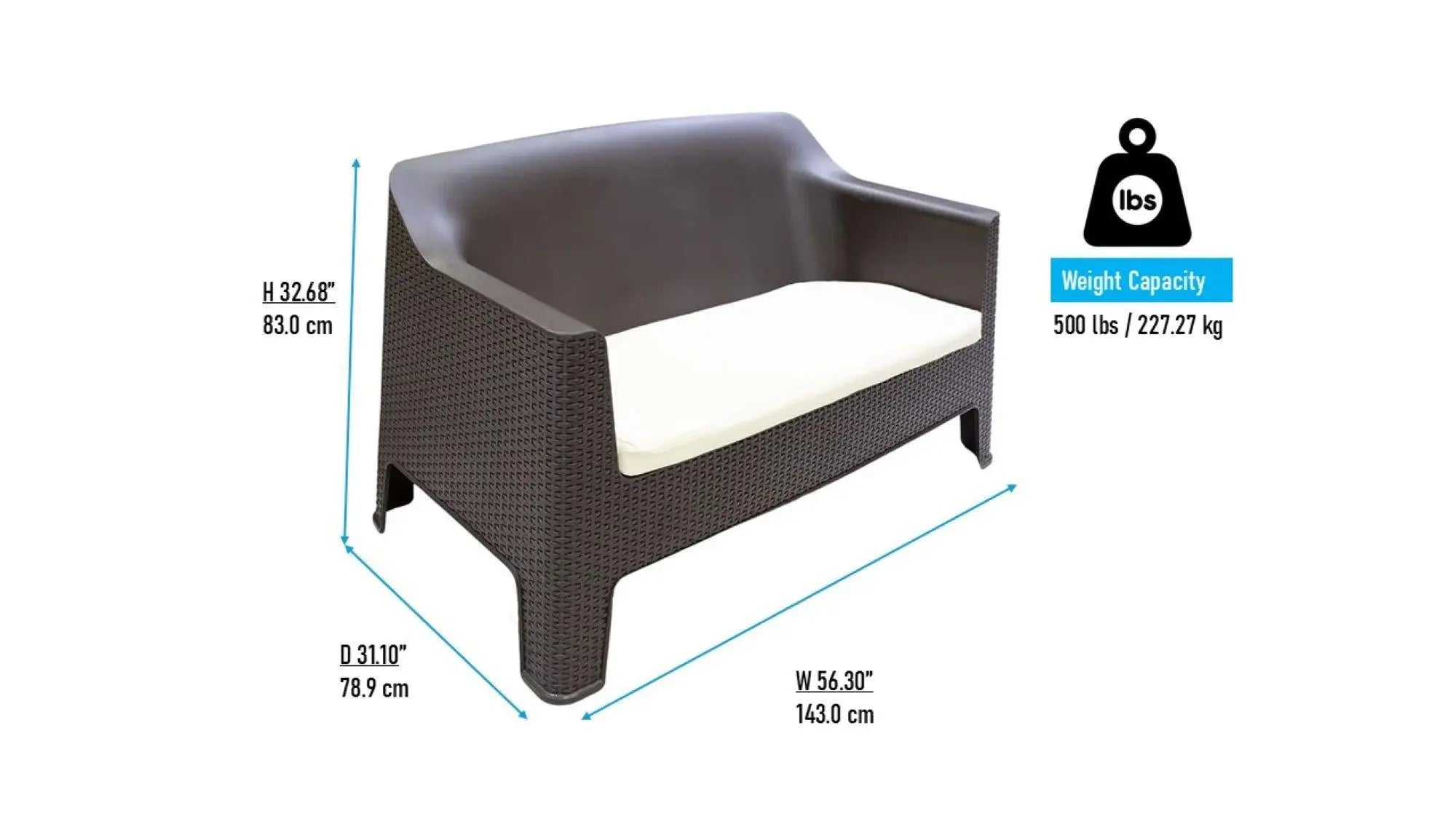 Four Piece Espresso and Beige Plastic Upholstered Cushions Outdoor Patio Set With Table Homeroots Outdoor