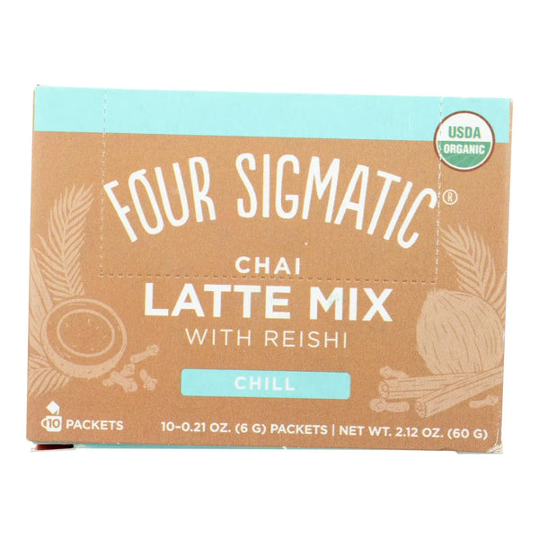 Four Sigmatic - Chai Latte - Organic Turkey Tail And Reishi - 10 Ct Four Sigmatic