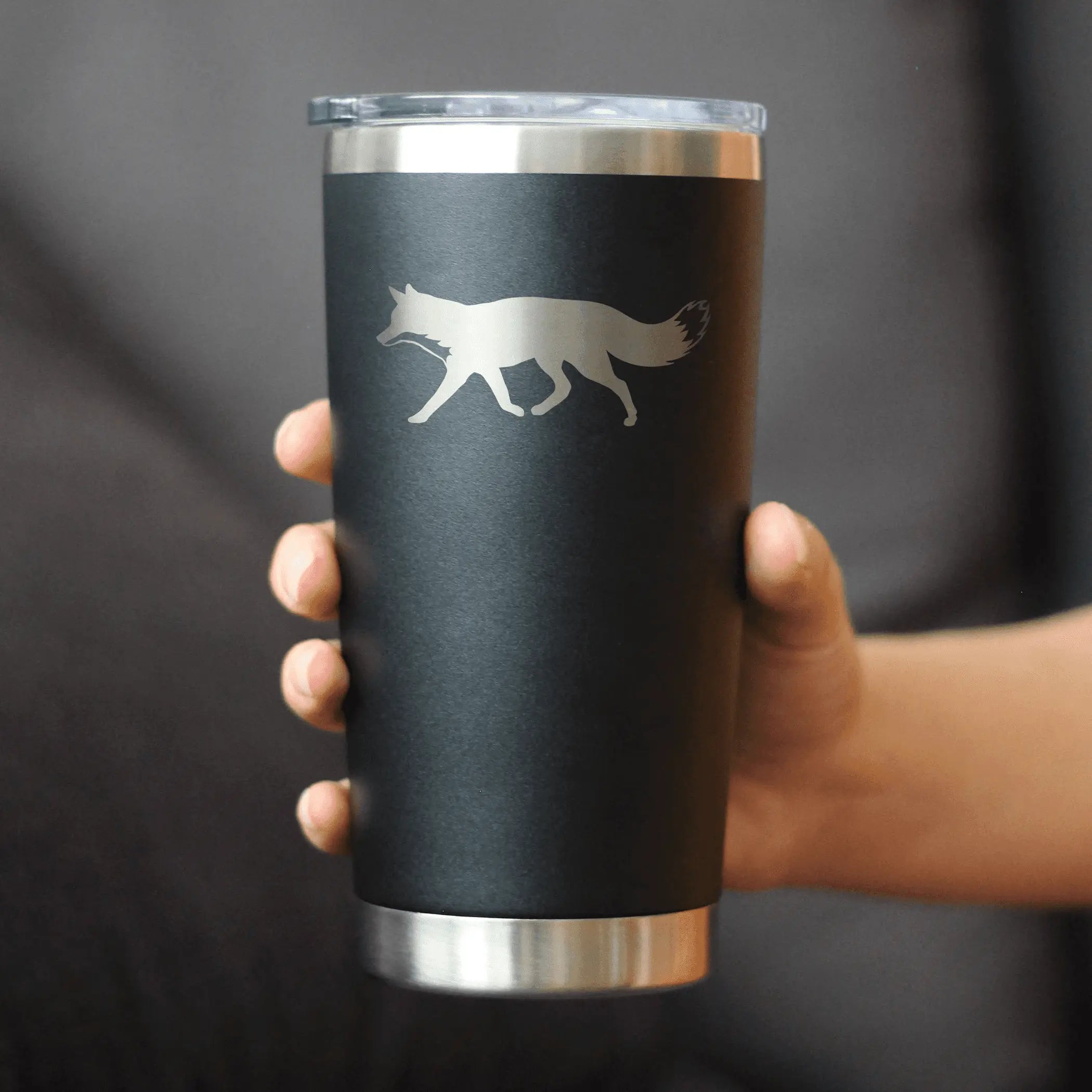 Fox Silhouette Insulated Travel Tumbler - Rustic Cabin Gifts Bevvee