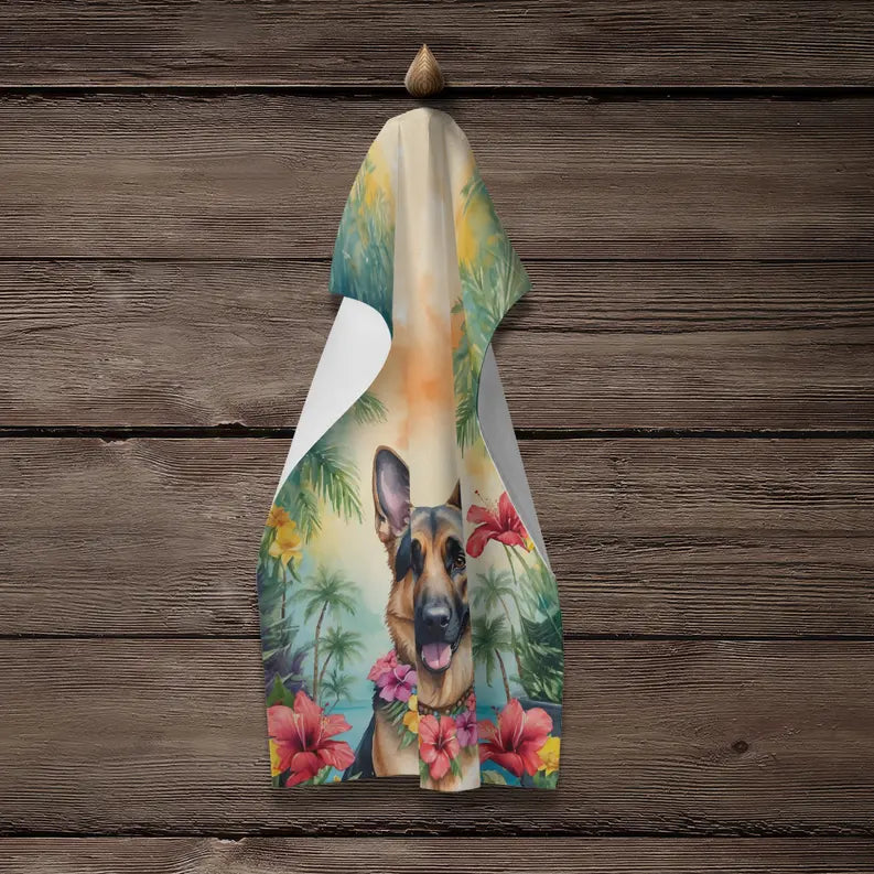 Fox Terrier Luau Pair of Pot Holders Caroline's Treasures
