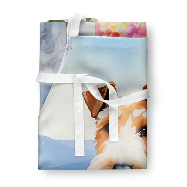 Fox Terrier Spring Path Apron Caroline's Treasures