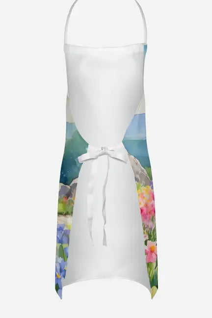 Fox Terrier Spring Path Apron Caroline's Treasures