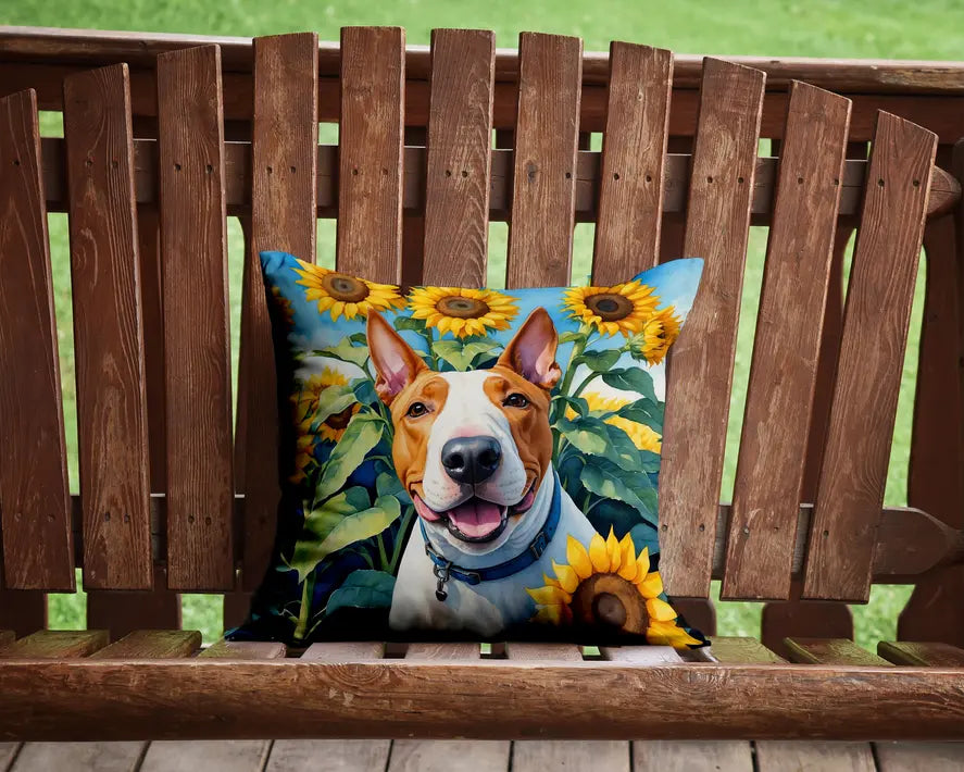 Fox Terrier in Sunflowers Pair of Pot Holders Caroline's Treasures