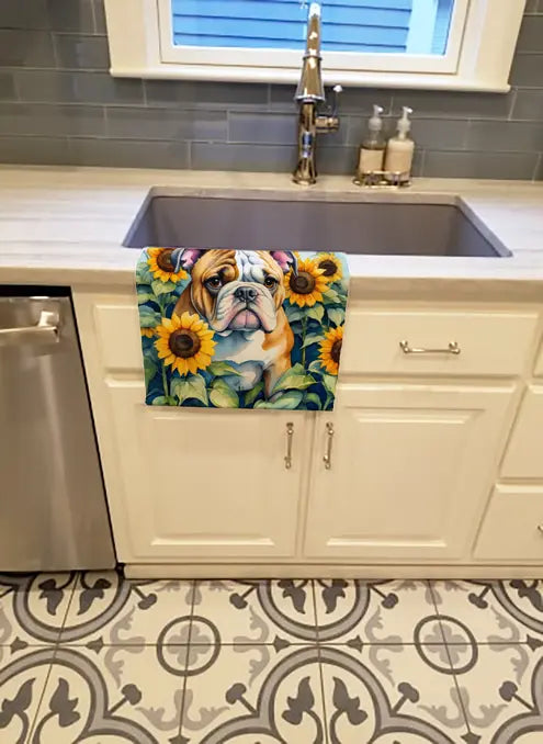 Fox Terrier in Sunflowers Pair of Pot Holders Caroline's Treasures