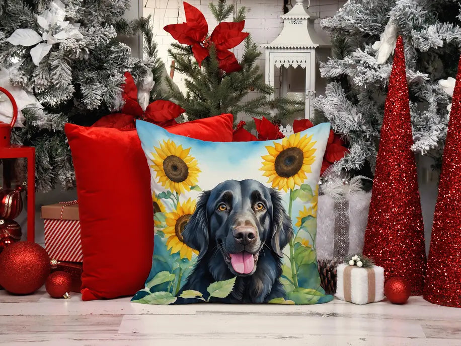 Fox Terrier in Sunflowers Pair of Pot Holders Caroline's Treasures