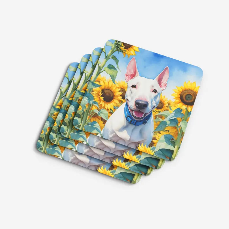 Fox Terrier in Sunflowers Pair of Pot Holders Caroline's Treasures