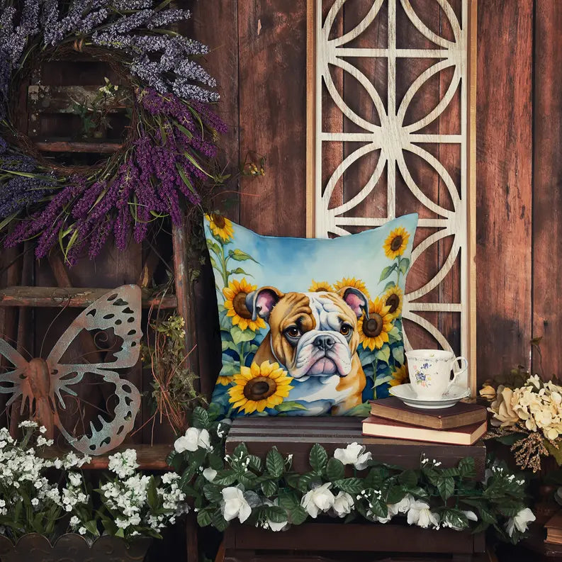 Fox Terrier in Sunflowers Pair of Pot Holders Caroline's Treasures