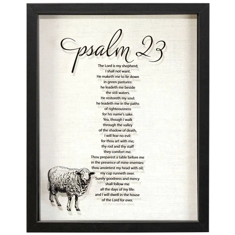 Framed Art Lord Is Shepherd Ps 23 Dicksons Inc