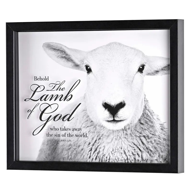 Framed Wall Art Behold The Lamb Of God Dicksons Inc