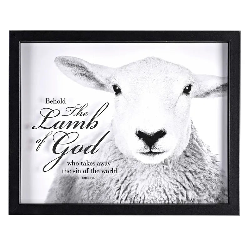 Framed Wall Art Behold The Lamb Of God Dicksons Inc