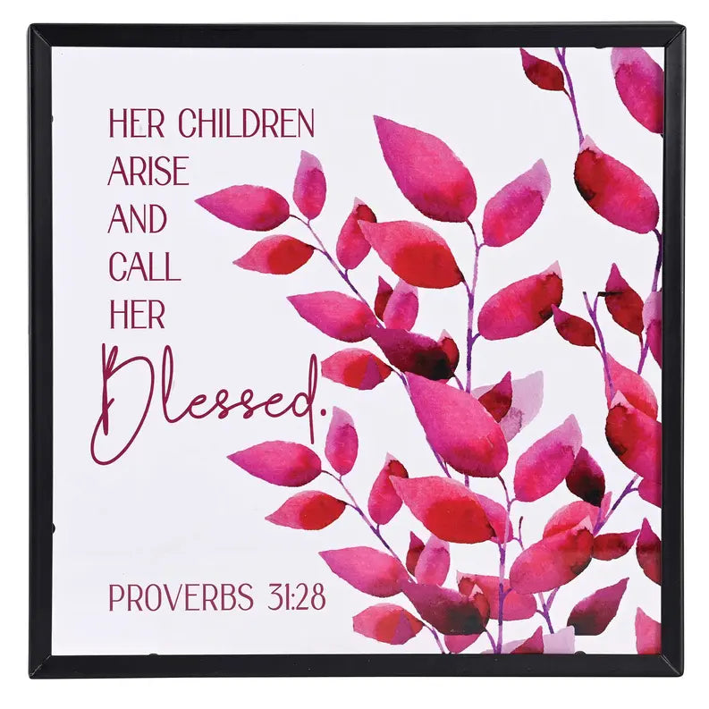 Framed Wall Art Her Children Arise 10In Dicksons Inc