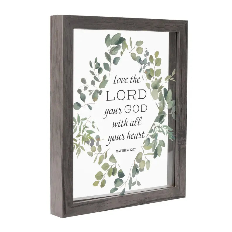 Framed Wall Art Matt.22:37 Love The Lord Dicksons Inc