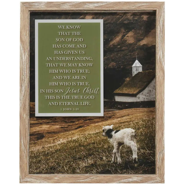 Framed Wall Art The Son Of God 1John5:20 Dicksons Inc