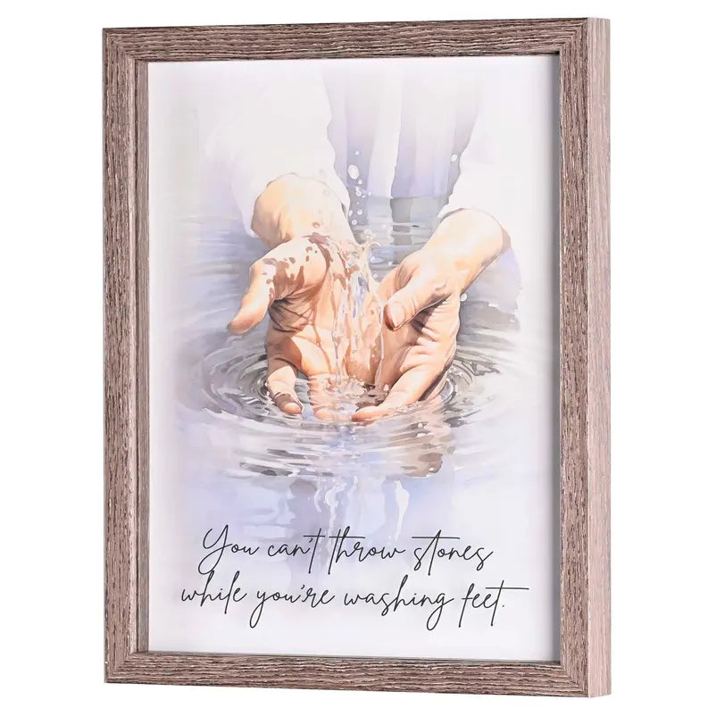 Framed Wall Art Washing Feet 11x14 Dicksons Inc