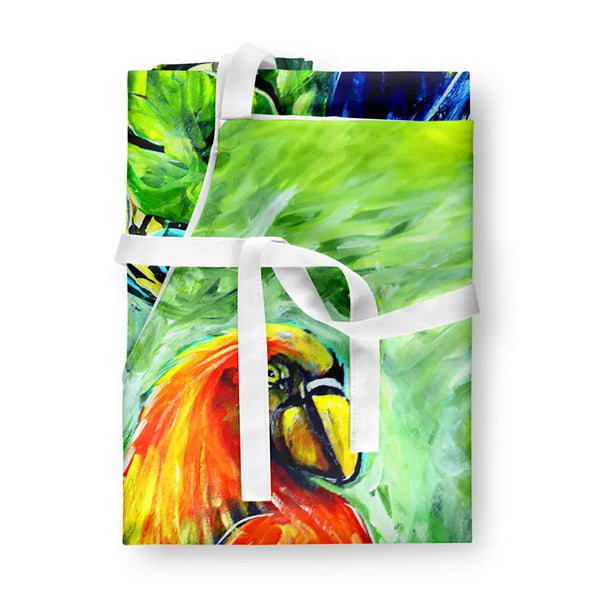 Fred and Freda Parrots Apron Caroline's Treasures