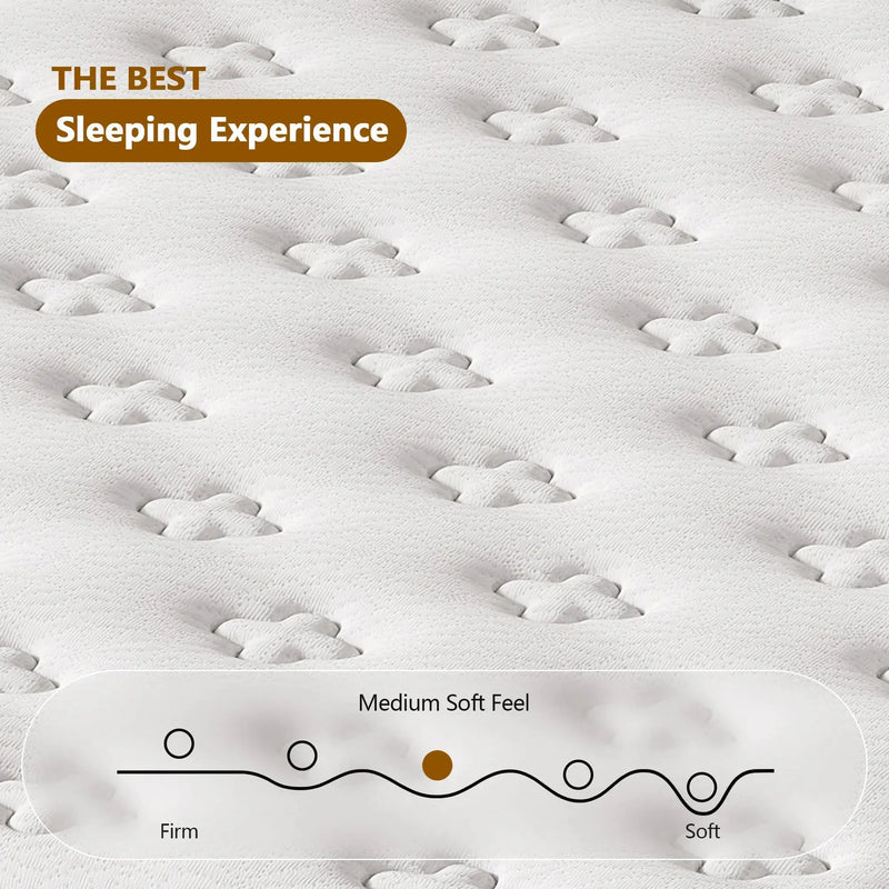 Free Shipping Wholesale Blended Pocket Springs & Memory Foam Breathable Quiet Mattresses with Lumbar Support GreatEagleInc