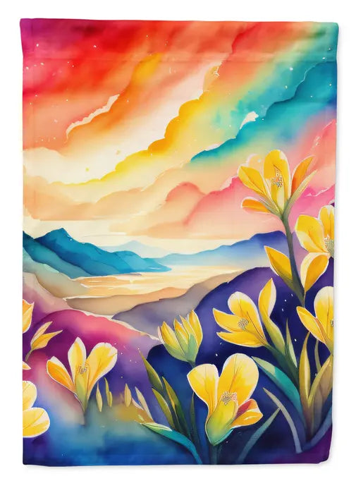 Freesia in Color House Flag Caroline's Treasures