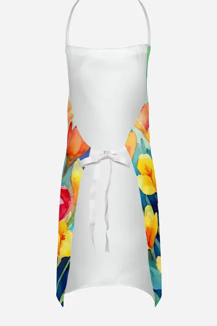 Freesias in Watercolor Apron Caroline's Treasures